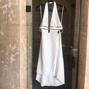 Halston Heritage halter neck dress